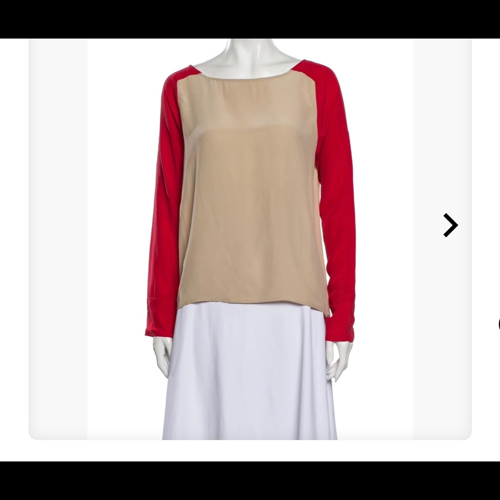 Brochu Walker silk color block blouse